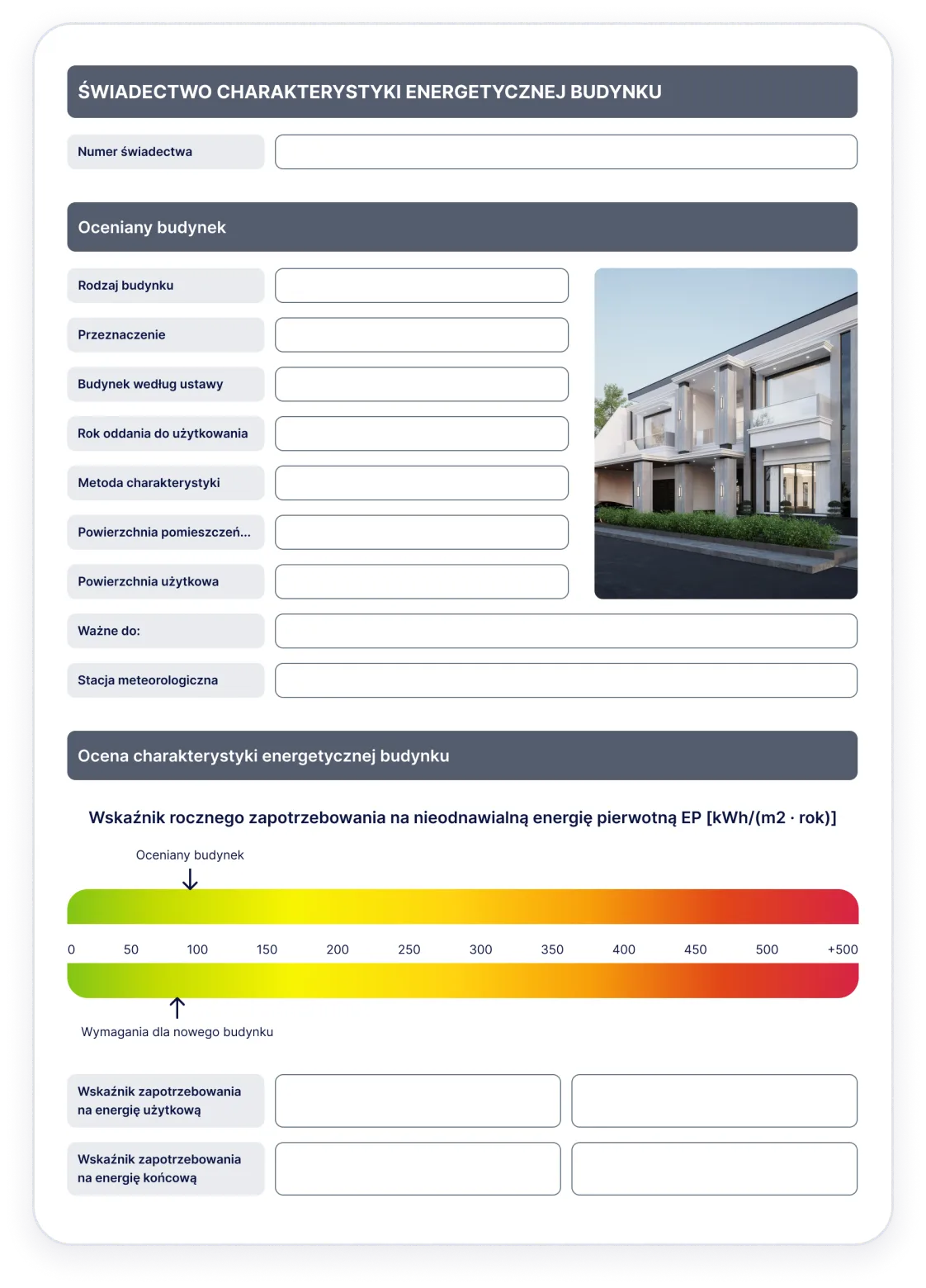 Energy certificate