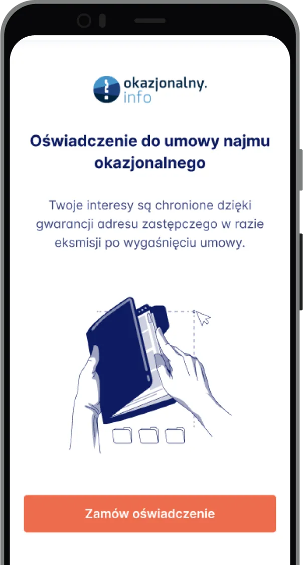 oświadczenie do umowy najmu okazjonalnego